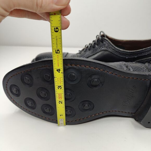 Allen Edmonds "Strandmok" Mens Cap-Toe Oxfords 9 D Black USA 5550 - Picture 10 of 12